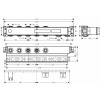Hansgrohe RainSelect - Základný podomietkový modul pre 3 spotrebiče, 15311180