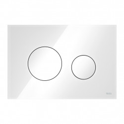 TECEloop - Ovládacie tlačidlo pre WC, lesklé biele sklo 9240650