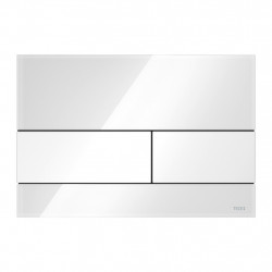 TECEsquare - Ovládacie tlačidlo pre WC, biele sklo/biela 9240800