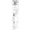 Schell - Podomietkový WC tlakový splachovač COMPACT II, 011940099
