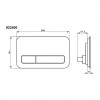 Villeroy & Boch ViConnect : M200 ovládacie tlačidlo k WC, Glass Glossy White, 922400RE