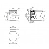 Ideal Standard Connect Air WC Set - Závesné WC AQUABLADE s inštalačným systémom ProSys, ovládacie tlačidlo chróm, sedátko so SoftClose