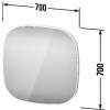 Duravit Zencha - Zrkadlo 700x700 mm s osvetlením, biela ZE7056000000000