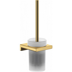 Hansgrohe AddStoris - Držiak na WC kefu nástenný, leštený vzhľad zlata 41752990