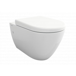 BOCCHI Venezia - WC závesné 570x360 mm, rimless + sedátko wrap over Soft Close - SET, biela lesklá