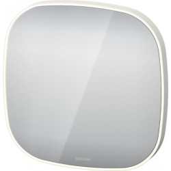 Duravit Zencha - Zrkadlo 500x500 mm s osvetlením, biela matná ZE7065000000000